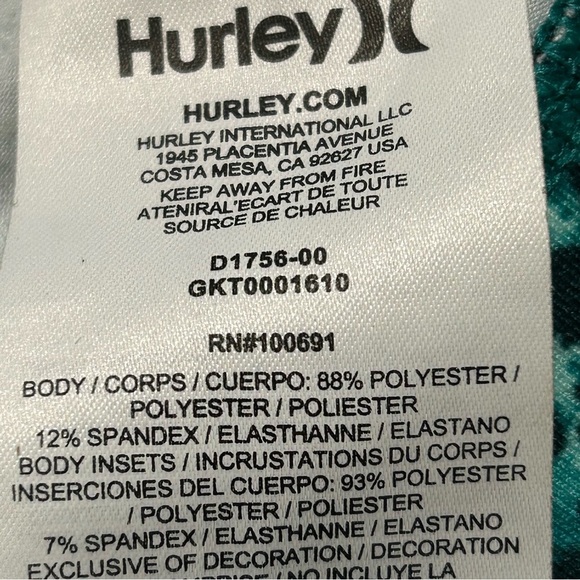 Nike Dry Fit Hurley Turquoise / Navy Spandex and Mesh Sports Bra Size XL - Picture 11 of 11